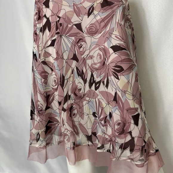 NWT NEW YORK CITY DESIGN SIZE 14 MULTICOLORED SILK SKIRT MSRP 50.00 - Picture 3 of 5